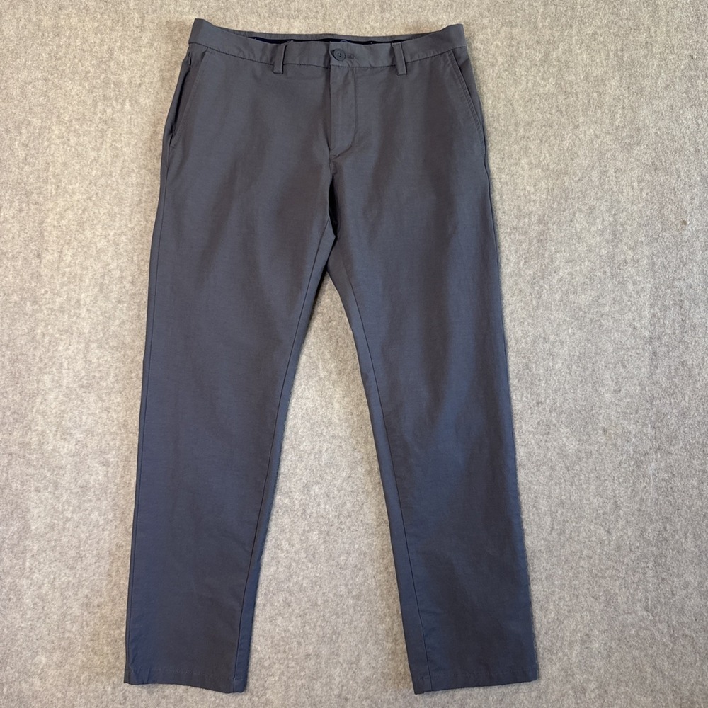 Vineyard Vines On The Go Pant Mens 33x30 Gray Slim Fit Performance Stretch Golf
